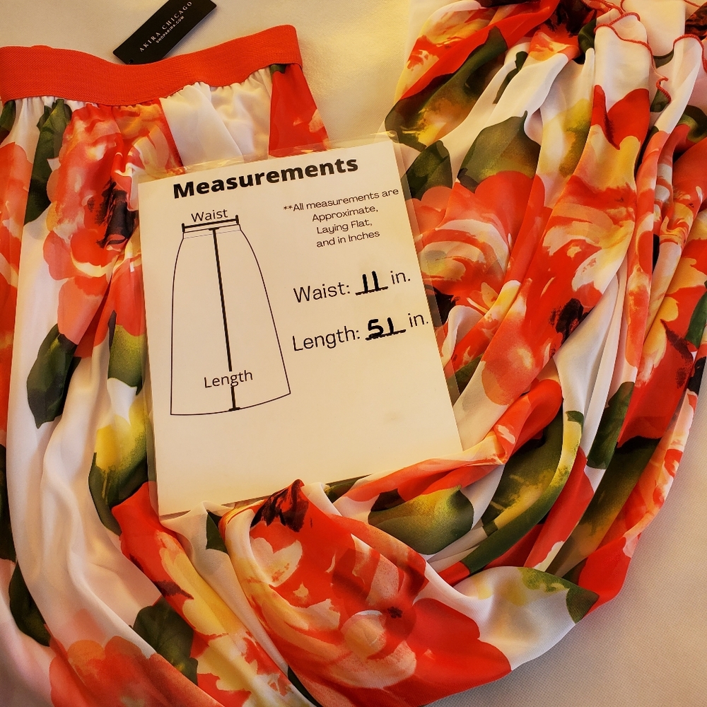 NWT AKIRA Garden of Eden Maxi Skirt Size Small - Picture 7 of 10